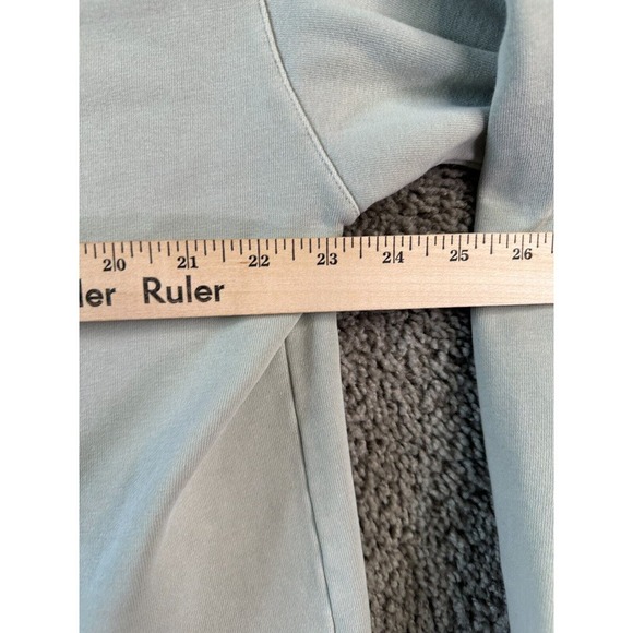 VINTAGE Maine Sweatshirt Womens Large Green Blue Tree Line Pullover Ladies FLAW - Picture 10 of 11